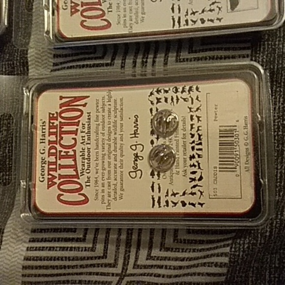 Pewter Pins 4 Wildlife Collection Bundle George G Harris New - Picture 11 of 12
